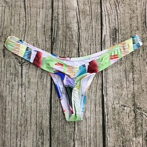 TDFunlive Sexy Woman badpak Bikini Bottoms Swimwear Swim Shorts Swimwear Female Beach Wear Lady's Hipster Briefs Cut Out Thong