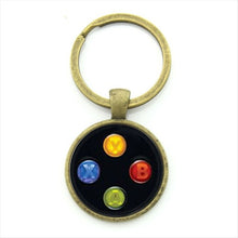 Load image into Gallery viewer, TAFREE Brand Video Game Controller Photo Keychain geeky boyfriend gift jewelry Glass Cabochon Dome key chain ring брелок KC184