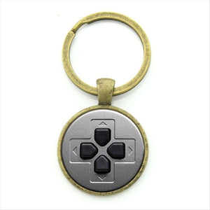 TAFREE Brand Video Game Controller Photo Keychain geeky boyfriend gift jewelry Glass Cabochon Dome key chain ring брелок KC184