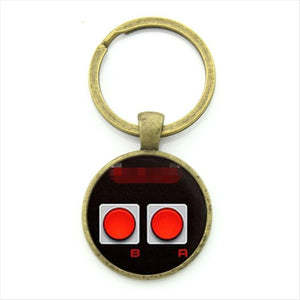 TAFREE Brand Video Game Controller Photo Keychain geeky boyfriend gift jewelry Glass Cabochon Dome key chain ring брелок KC184