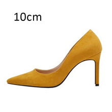 Load image into Gallery viewer, Women Pumps High Heels Shoes Pointed Toe Brand Woman Wedding Shoes Spring Summer Thin Heels Office Lady Dress Shoes Plus Size