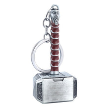 Load image into Gallery viewer, The Avengers 4 Big Size Thor Hammer Mjolnir Keychain Iron Man Thanos Endgame Infinity Gloves Keyrings Key Chains Men Jewelry