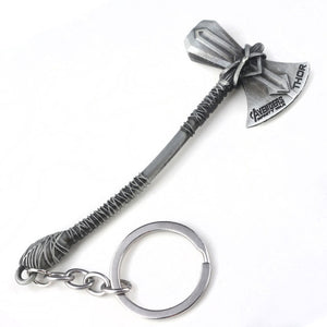 The Avengers 4 Big Size Thor Hammer Mjolnir Keychain Iron Man Thanos Endgame Infinity Gloves Keyrings Key Chains Men Jewelry