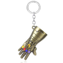 Load image into Gallery viewer, The Avengers 4 Big Size Thor Hammer Mjolnir Keychain Iron Man Thanos Endgame Infinity Gloves Keyrings Key Chains Men Jewelry