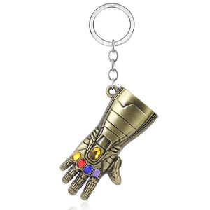 The Avengers 4 Big Size Thor Hammer Mjolnir Keychain Iron Man Thanos Endgame Infinity Gloves Keyrings Key Chains Men Jewelry