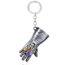 Load image into Gallery viewer, The Avengers 4 Big Size Thor Hammer Mjolnir Keychain Iron Man Thanos Endgame Infinity Gloves Keyrings Key Chains Men Jewelry