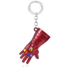 Load image into Gallery viewer, The Avengers 4 Big Size Thor Hammer Mjolnir Keychain Iron Man Thanos Endgame Infinity Gloves Keyrings Key Chains Men Jewelry