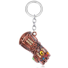 Load image into Gallery viewer, The Avengers 4 Big Size Thor Hammer Mjolnir Keychain Iron Man Thanos Endgame Infinity Gloves Keyrings Key Chains Men Jewelry