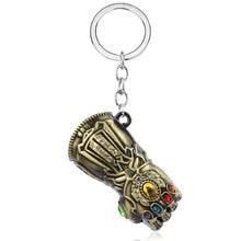 Load image into Gallery viewer, The Avengers 4 Big Size Thor Hammer Mjolnir Keychain Iron Man Thanos Endgame Infinity Gloves Keyrings Key Chains Men Jewelry