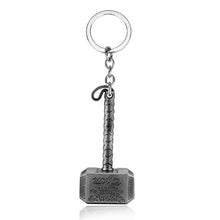 Load image into Gallery viewer, The Avengers 4 Big Size Thor Hammer Mjolnir Keychain Iron Man Thanos Endgame Infinity Gloves Keyrings Key Chains Men Jewelry