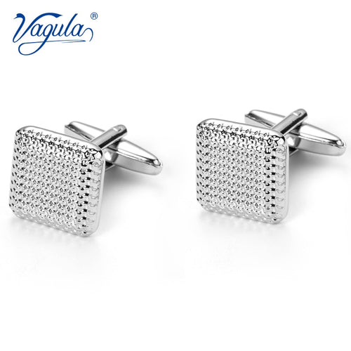 VAGULA Bonito Gemelos Classic Silver-color Copper Men's Cufflink Luxury gift Party Wedding Suit Shirt  Cuff links 10170