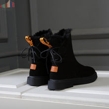 Load image into Gallery viewer, Women Boots Mid-Calf Down Boots High Bota Waterproof Ladies Snow Winter Shoes Woman Plush Insole Bota Feminina 2019