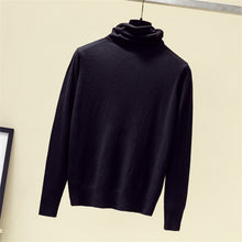 Load image into Gallery viewer, Turtleneck Sweater Women 2019 Autumn Winter Pure Knitted Soft Tunic Top Casual Long Sleeve Solid Cashmere Pullover Sueter Mujer