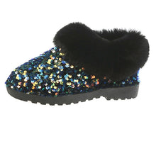 Load image into Gallery viewer, Women Winter Warm Boots Antiskid Outsole Lady Snow Boots Shiny Brand Fashion Style Easy Wear Hairy Ankle Boots Plus