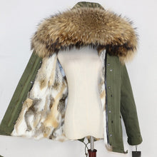 Load image into Gallery viewer, Winter Jacket Women 2019  Real Fur Coat Parka Natural Raccoon Fur Collar Thick Warm Rabbit Fur Liner Streetwear Brand New Casual