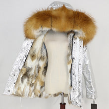 Load image into Gallery viewer, Winter Jacket Women 2019  Real Fur Coat Parka Natural Raccoon Fur Collar Thick Warm Rabbit Fur Liner Streetwear Brand New Casual