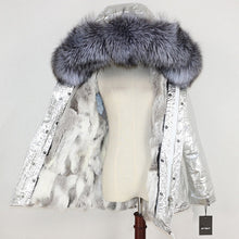 Load image into Gallery viewer, Winter Jacket Women 2019  Real Fur Coat Parka Natural Raccoon Fur Collar Thick Warm Rabbit Fur Liner Streetwear Brand New Casual