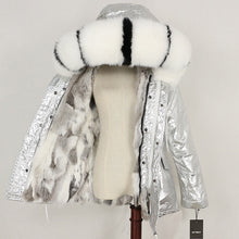 Load image into Gallery viewer, Winter Jacket Women 2019  Real Fur Coat Parka Natural Raccoon Fur Collar Thick Warm Rabbit Fur Liner Streetwear Brand New Casual