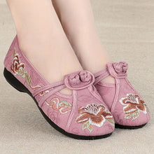 Load image into Gallery viewer, THEAGRANT Traditional Style Women Flats Soft Loafers 2019 Spring Autumn Shoes Women Embroidered Slip On Chinese Shoes WFS2003