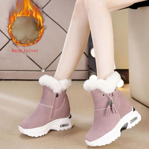 Winter Boots Snow Boots Women Shoes Woman Boots Ankle Boots Thick Increased 2019 Winter New Warm Comfortable Casual Boots X165