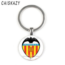 Load image into Gallery viewer, World Sports Team Logo Football Glass Cabochon Keychain for Men