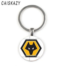 Load image into Gallery viewer, World Sports Team Logo Football Glass Cabochon Keychain for Men