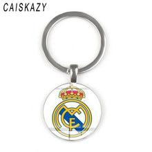 Load image into Gallery viewer, World Sports Team Logo Football Glass Cabochon Keychain for Men