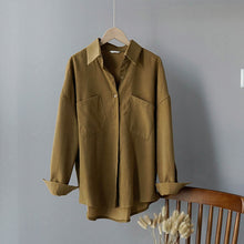 Load image into Gallery viewer, Women Shirts Black White Long Sleeve Shirts 2019 Autumn Women Tops Korean Fashion womenTops