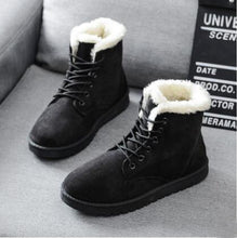 Load image into Gallery viewer, Winter Boots Women Snow Boots Shoes Woman Boots Fashion Flat Winter Boots Ankle Boots Cow Suede Warm Booties 2019 New Warm Boots