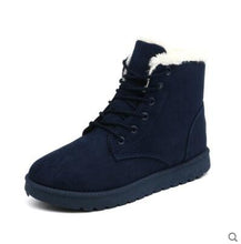 Load image into Gallery viewer, Winter Boots Women Snow Boots Shoes Woman Boots Fashion Flat Winter Boots Ankle Boots Cow Suede Warm Booties 2019 New Warm Boots