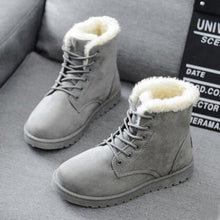 Load image into Gallery viewer, Winter Boots Women Snow Boots Shoes Woman Boots Fashion Flat Winter Boots Ankle Boots Cow Suede Warm Booties 2019 New Warm Boots