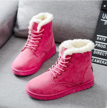 Load image into Gallery viewer, Winter Boots Women Snow Boots Shoes Woman Boots Fashion Flat Winter Boots Ankle Boots Cow Suede Warm Booties 2019 New Warm Boots