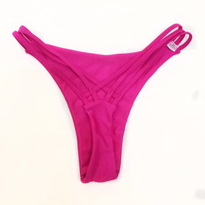 TDFunlive 2019 V shape sexy female swimwear women swim brief brazilian bikini bottom cheeky butt thong tanga panties underwear