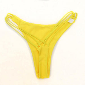 TDFunlive 2019 V shape sexy female swimwear women swim brief brazilian bikini bottom cheeky butt thong tanga panties underwear