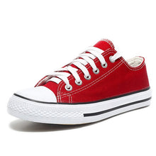 Load image into Gallery viewer, SJJH Women Canvas Sneakers Lovers Comfortable Shoes Vulcanize Flats Casual Man Chaussure Lace-up Ladies Trainers Footwear D002