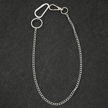 Load image into Gallery viewer, Street Big Ring Pendant Key Chain Metal Wallet Chain Silver Rock HipHop Punk Hook Biker Trousers Pant Waist Link Belt Jewelry