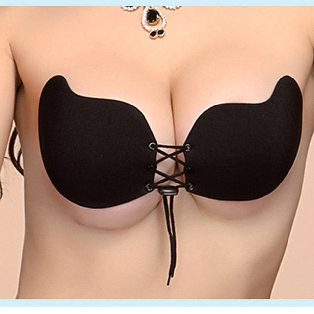 Swimsuit Chest Pad Women Sexy Strapless Instant Breast Lift Invisible Silicone Push Up Bra bikini 2019 Breast Lift Silicone Pad