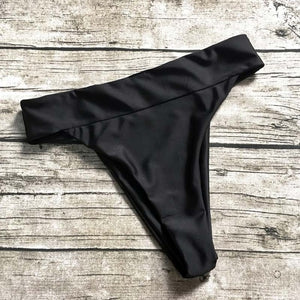 TDFunlive 2019 V shape sexy female swimwear women swim brief brazilian bikini bottom cheeky butt thong tanga panties underwear